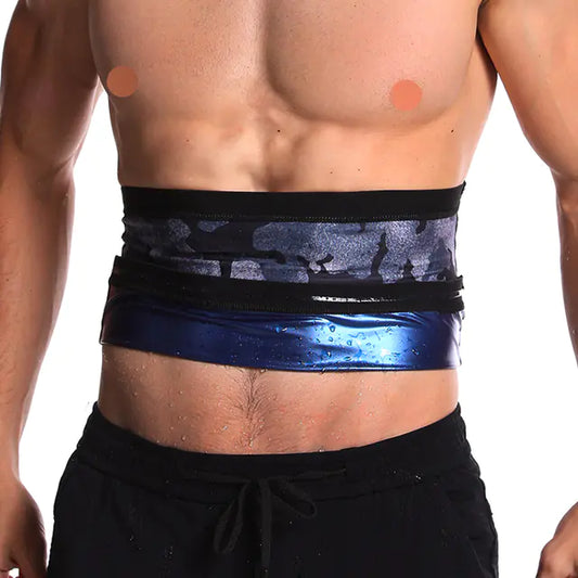 Men's Camouflage Sauna Sweat Waist Trainer Belt